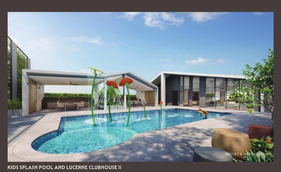 Kids splash pool beside Lucerne Clubhouse II